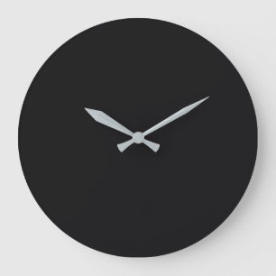 Reloj Redondo Grande Color sólido negro