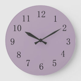 Reloj Redondo Grande Color sólido púrpura pastel