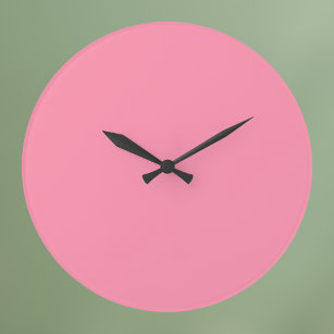 Reloj Redondo Grande Color sólido rosa Baker-Miller