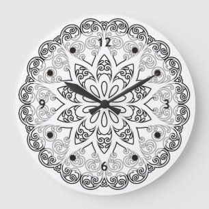 Reloj Redondo Grande Color su propio MANDALA - DIY Colour Book 1