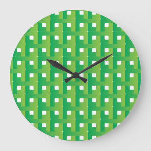 Reloj Redondo Grande Color verde degradado en capas