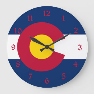 Reloj Redondo Grande Colorado: La bandera del estado centenario de EE.