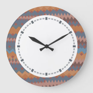 Reloj Redondo Grande Colores al sudoeste del zigzag mexicano de Cinco