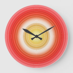 Reloj Redondo Grande Colores circulares de tomate