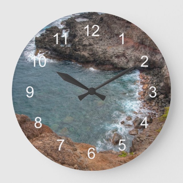 Reloj Redondo Grande Colores de Maui (Anverso)