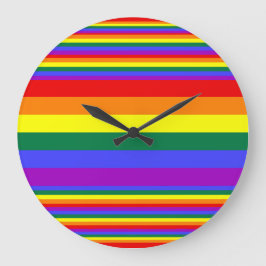 Reloj Redondo Grande Colores del Orgullo LGBT