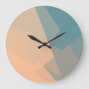Reloj Redondo Grande Colores Geométricos Modernos Retro #20