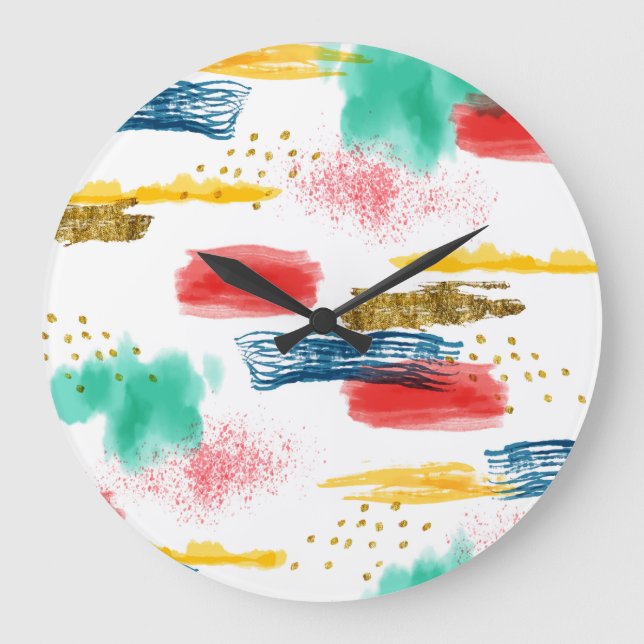 Reloj Redondo Grande Colorful (Anverso)