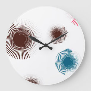 Reloj Redondo Grande Colorido, fresco, tendencia de pincel urbano trazo