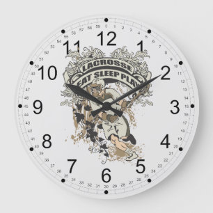 Reloj Redondo Grande Coma, duerma, juegue LaCrosse