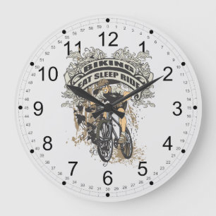 Reloj Redondo Grande Coma, duerma, monte Biking