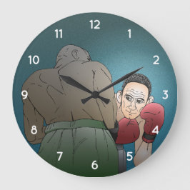 Reloj Redondo Grande Combate de Boxeo Día del Padre