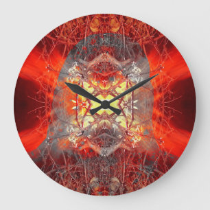 Reloj Redondo Grande Combustión humana espontánea