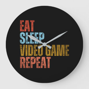 RELOJ REDONDO GRANDE COME VIDEOJUEGOS DORMIR REPITE