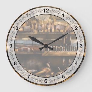 Reloj Redondo Grande Comercio - Carpintero - Cepillos y barrenas