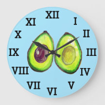 Comida de acuarela sana y vegetal de aguacate