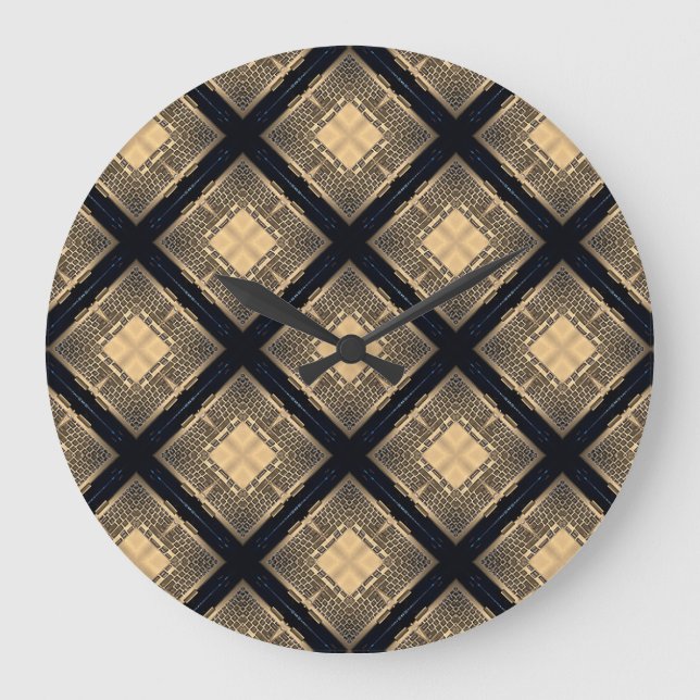 Reloj Redondo Grande Computer Keys Pattern (Anverso)