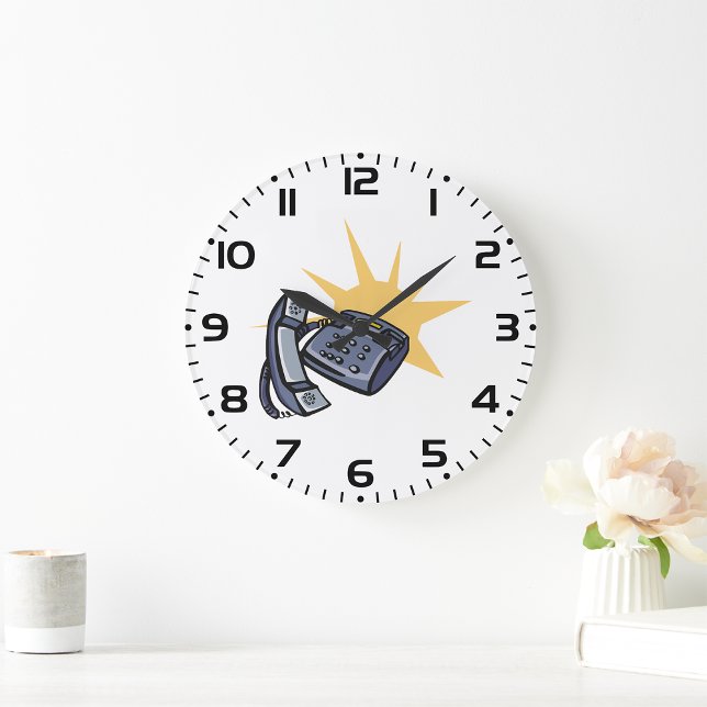 Reloj Redondo Grande Comunicaciones telefónicas (Subido por el creador)