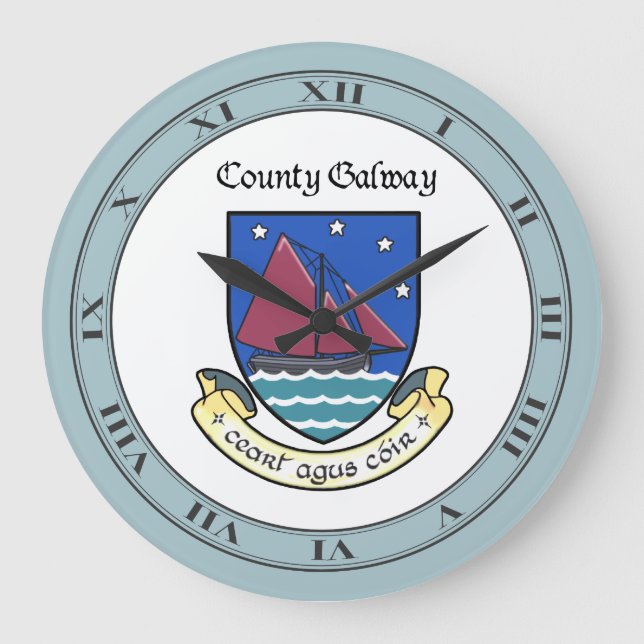 Reloj Redondo Grande Condado de Galway Wall Clock (Anverso)
