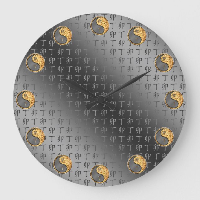 Reloj Redondo Grande Conejo de Fuego (Anverso)