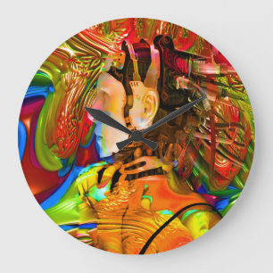 Reloj Redondo Grande Conexión Robot