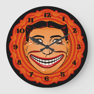 Reloj Redondo Grande Coney Island Funny Face Clock