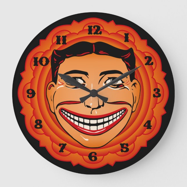Reloj Redondo Grande Coney Island Funny Face Clock (Anverso)