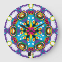 Reloj Redondo Grande Confección Kaleidoscope