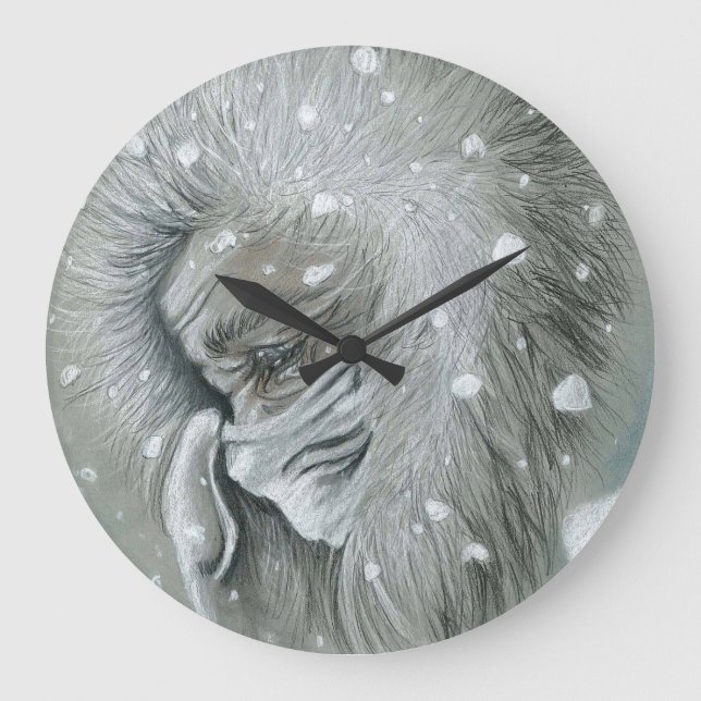 Reloj Redondo Grande Congelado en el Tiempo (Anverso)