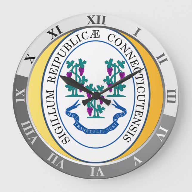 Reloj Redondo Grande Connecticut (Anverso)