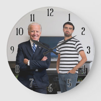 Reloj Redondo Grande Conoció al Presidente Joe Biden | Añadir la foto