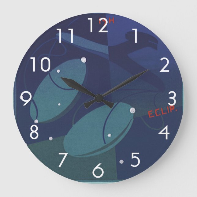 Reloj Redondo Grande Constelación de la escala de Libra Astrología zodi (Anverso)