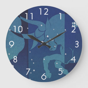 Reloj Redondo Grande Constelación de Tauro Vintage Zodíaco Astrología