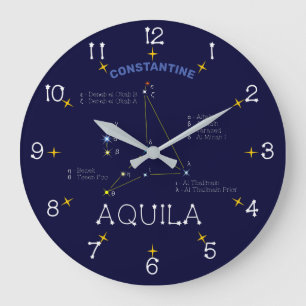 Reloj Redondo Grande Constelación del hemisferio norte de Aquila