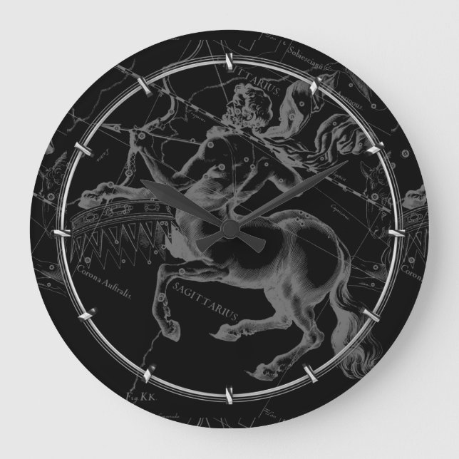 Reloj Redondo Grande Constelación Hevelius con clase Engaving del (Anverso)