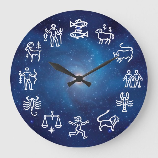 Reloj Redondo Grande Constelación (Zodiac) (Anverso)