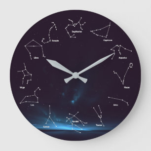 RELOJ REDONDO GRANDE CONSTELLACIONES DE ZODIAC