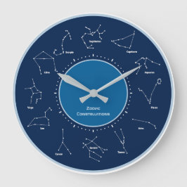 RELOJ REDONDO GRANDE CONSTELLACIONES DE ZODIAC