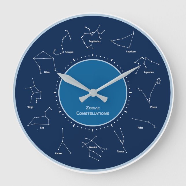RELOJ REDONDO GRANDE CONSTELLACIONES DE ZODIAC (Anverso)