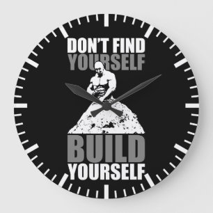 Reloj Redondo Grande Construya usted mismo - Motivación de entrenamient