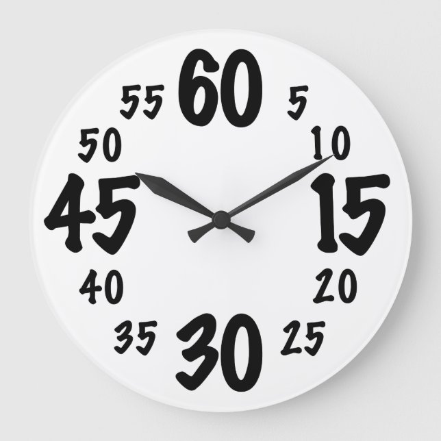 Reloj Redondo Grande Contando por facturas (Anverso)