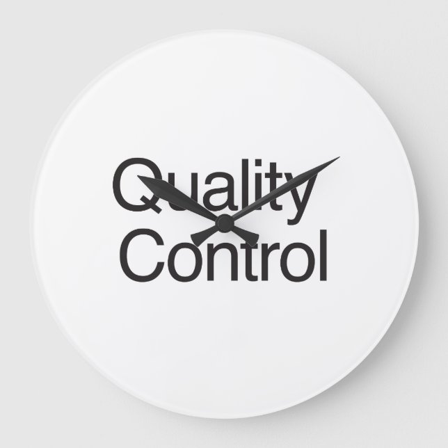 Reloj Redondo Grande Control de calidad (Anverso)
