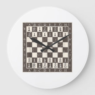 Reloj Redondo Grande Cool Chess Board Halloween Costume Funny Lazy DIY