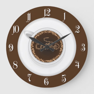 Reloj Redondo Grande Copa de café