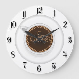 Reloj Redondo Grande Copa de café