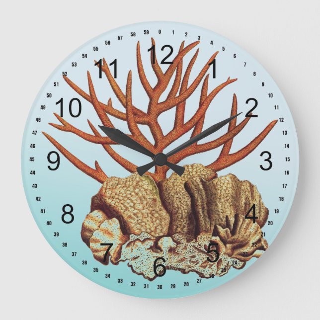 Reloj Redondo Grande Coral (Anverso)
