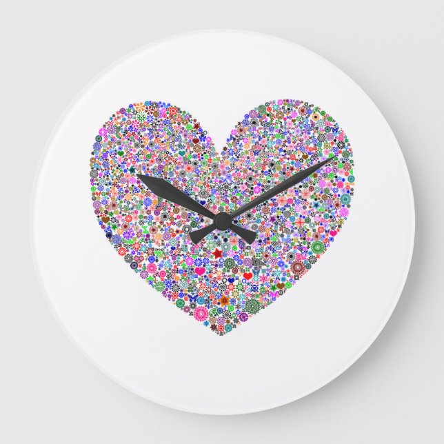 Reloj Redondo Grande Corazón (Anverso)