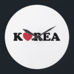 Reloj Redondo Grande Corazón de amor de Corea<br><div class="desc">Corazón de amor de Corea

Globe Trotters se especializa en imágenes idiosincrásicas de todo el mundo. Aquí encontrará tarjetas de felicitación únicas,  postales,  Posters,  Mousepads y más.</div>