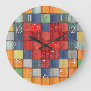 Reloj Redondo Grande Corazón del contenedor