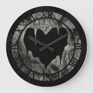 Reloj Redondo Grande Corazón Desolado